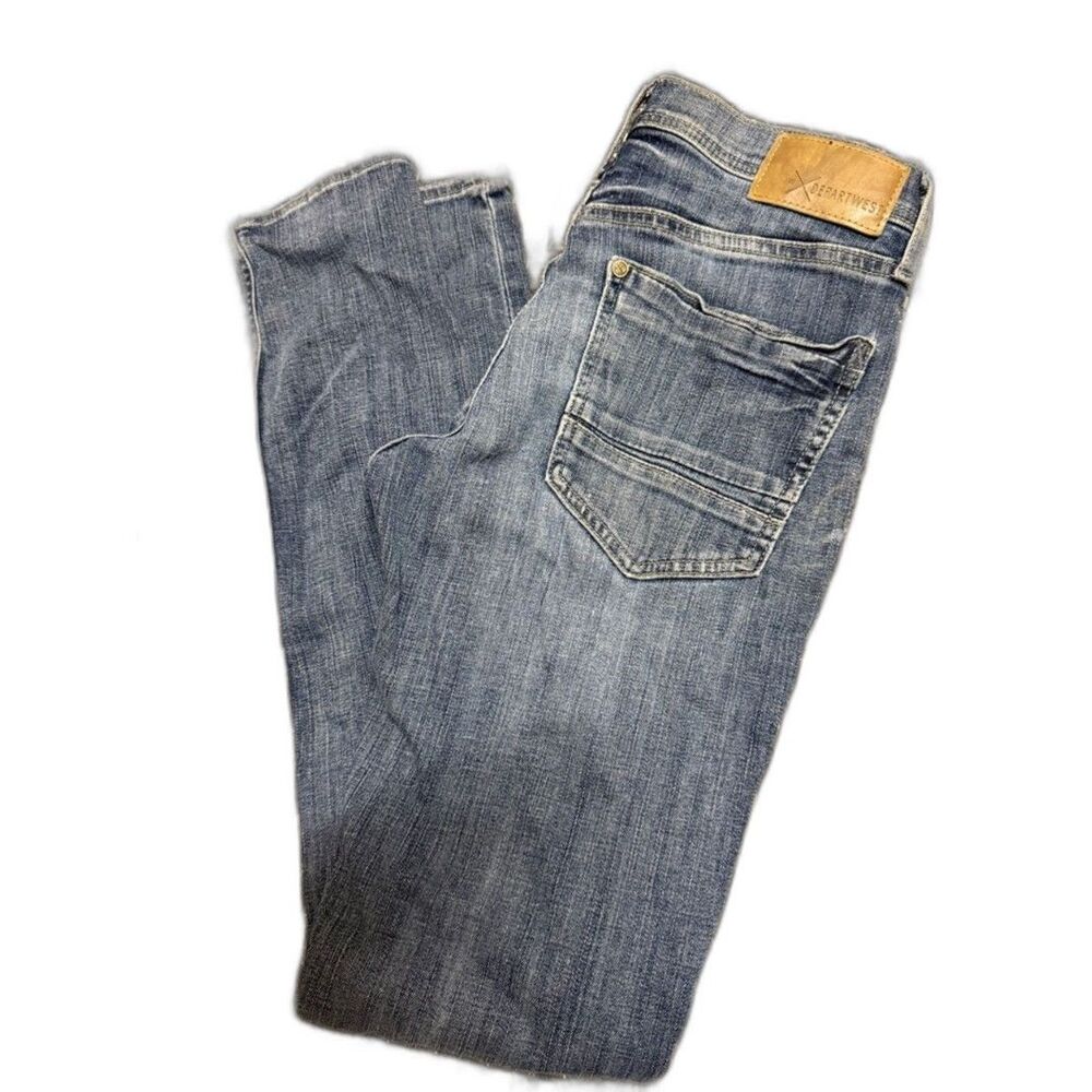 Women’s Skinny Jeans in Faded Blue Denim - Departwest
